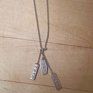 Authentic Tiffany Co 1837 tags necklace